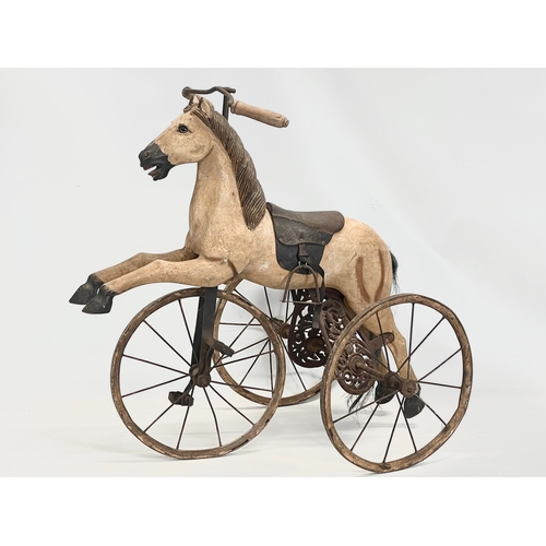 31 - A vintage Victorian style velocipede/child’s tricycle. 90x60x82cm