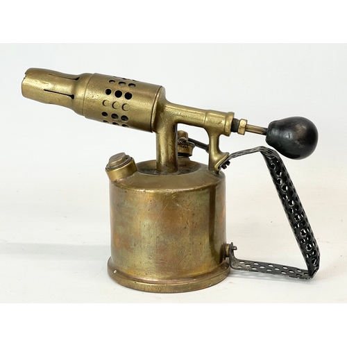 335 - 2 vintage brass paraffin blowers.