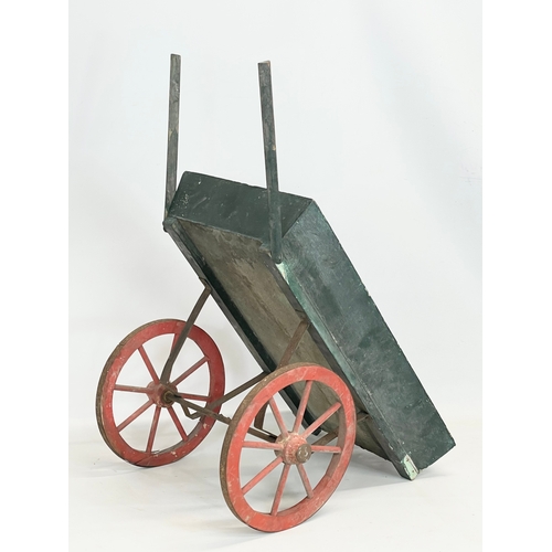 337 - A small vintage wooden cart. 60x38x41cm