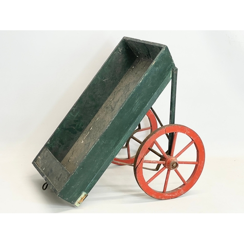 337 - A small vintage wooden cart. 60x38x41cm