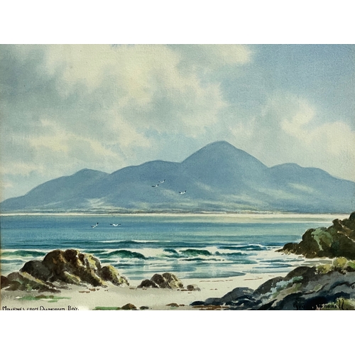 278 - A watercolour painting by George Farrell (1900-1979) Mounres from Dundrum Bay. Painting 29x23cm. Fra... 