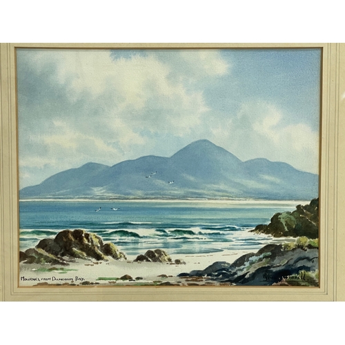 278 - A watercolour painting by George Farrell (1900-1979) Mounres from Dundrum Bay. Painting 29x23cm. Fra... 