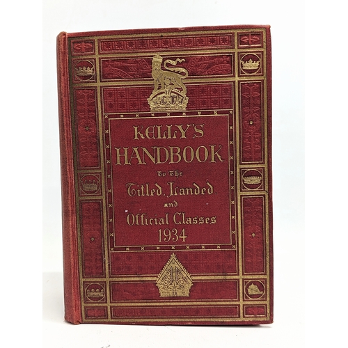 281 - A 1934 Kelly's Handbook To The Gilted Landed and Official Classes.