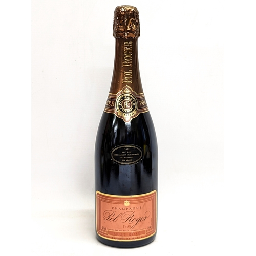 186 - An unopened 1988 Pol Roger Brut Rose Champagne. Epernay, France