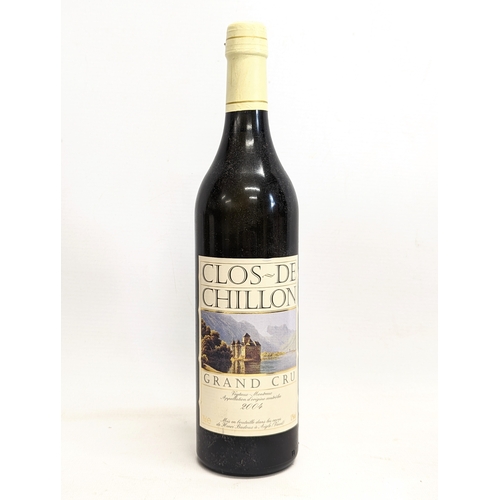 190 - An unopened bottle of Clos De Chillon, Grand Cru, 2004.