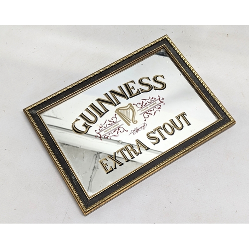 370 - 3 advertising mirrors, Guinness, Martini and Absinthe. Largest measures 60.5x45.5cm