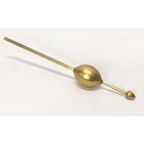 286 - A Victorian brass Hydrometer, Saccharometer, by T. O. Buss, 33 Hatton Garden, London, England, with ... 