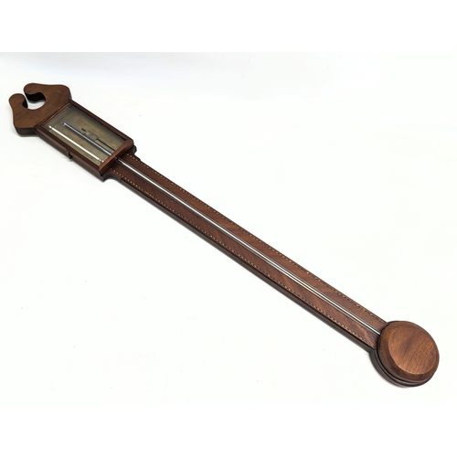 89 - An early 20th century stick barometer in the Georgian style.