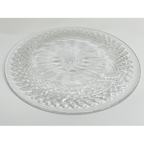 430 - A Waterford Crystal plate. 20.5cm