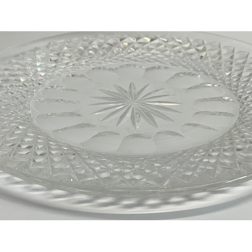 430 - A Waterford Crystal plate. 20.5cm