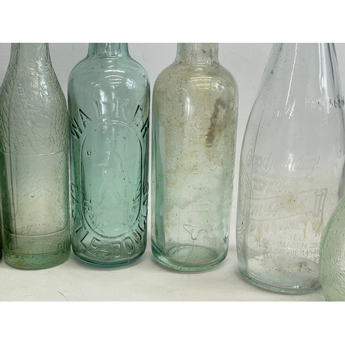 182 - A collection of vintage glass bottles