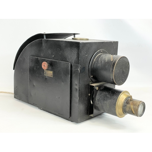 101 - 2 late 19th/early 20th century Epidiascope projectors. 1 by Newton & Co Opticians. 64cm