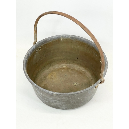 105 - A Victorian copper jelly pan. 37x37cm