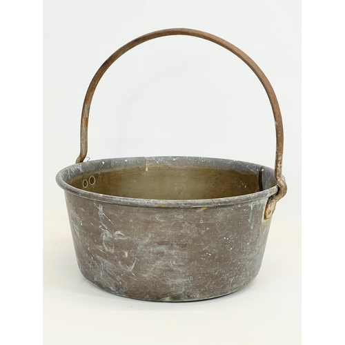 105 - A Victorian copper jelly pan. 37x37cm