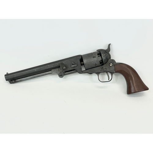 247 - An R.M.F Oldfrontier replica Navy Revolver in box. Civilian & Yank Model. 37cm