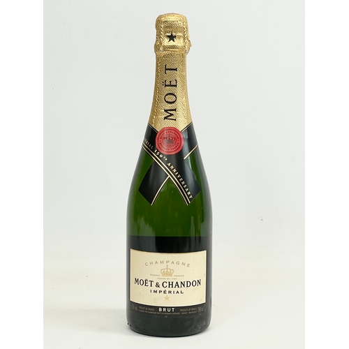 109 - An unopened bottle of Moët & Chandon Imperial Brut Champagne. 150th Anniversary. 750ml.