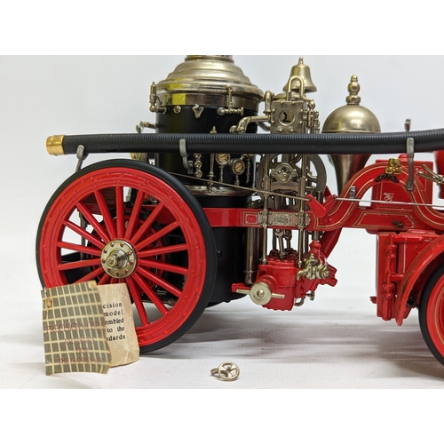 257 - A collectable model of The 1912 Christie Front Drive Steamer by Franklin Mint. 22x12.5cm