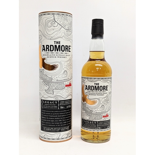 43 - The unopened bottle of Ardmore Legacy Highland Single Malt Scotch Whisky.