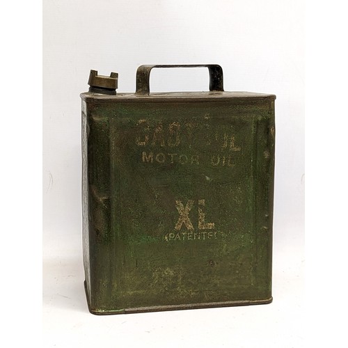 60 - A rare Castrol petrol can, circa 1920s / 1930s.