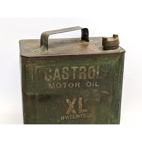 60 - A rare Castrol petrol can, circa 1920s / 1930s.