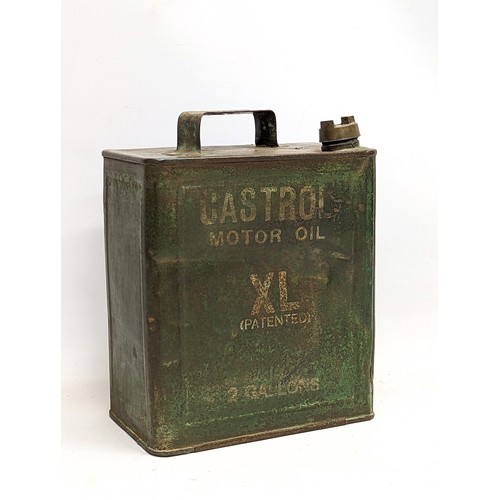 60 - A rare Castrol petrol can, circa 1920s / 1930s.