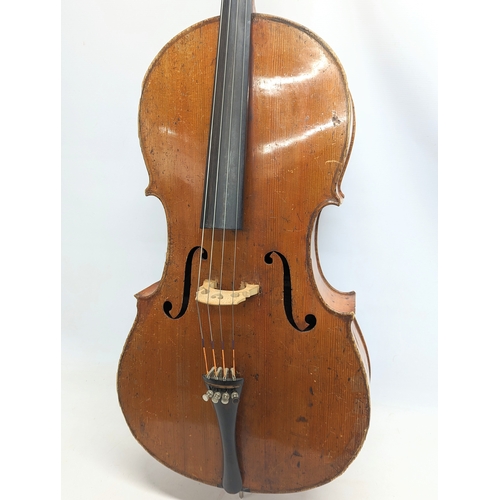 49 - A late 19th / early 20th century cello.