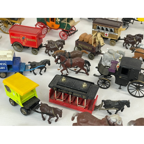 259A - A quantity of model carriages.