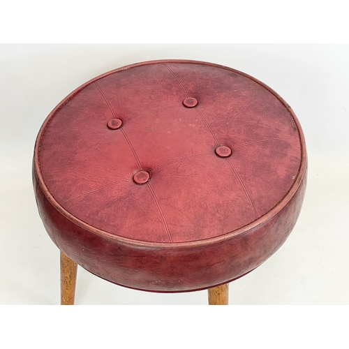 260X - A Mid Century footstool by Sherborne. 41x34cm