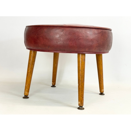 260X - A Mid Century footstool by Sherborne. 41x34cm