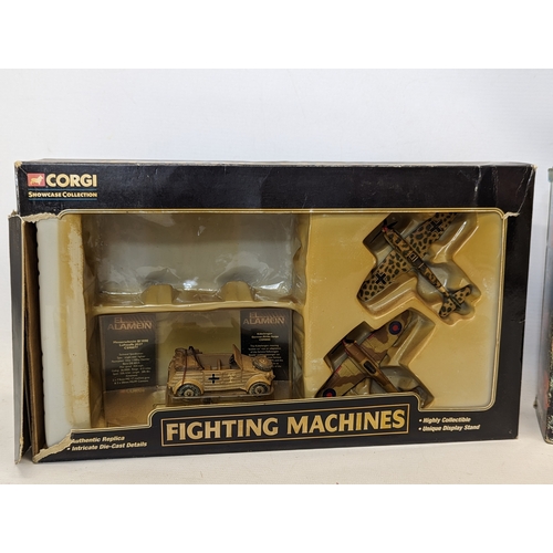 259D - 2 collectable Corgi models, including Fighting Machines, and The Royal British Legion.