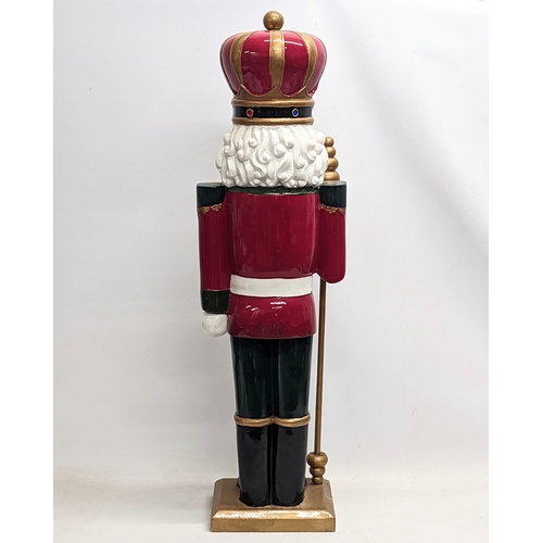 740 - A large nutcracker ornament. 92cm