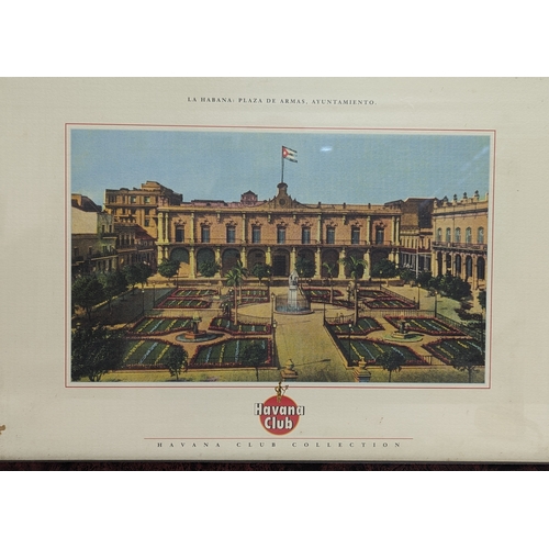 759 - A vintage framed Havana Club advertising print. 53.5x38.5cm