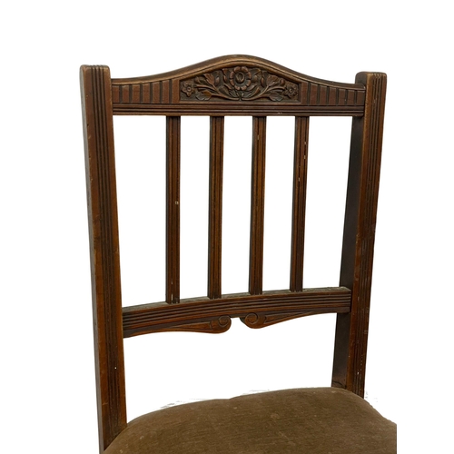 270Q - A set of 4 Edwardian dining chairs.