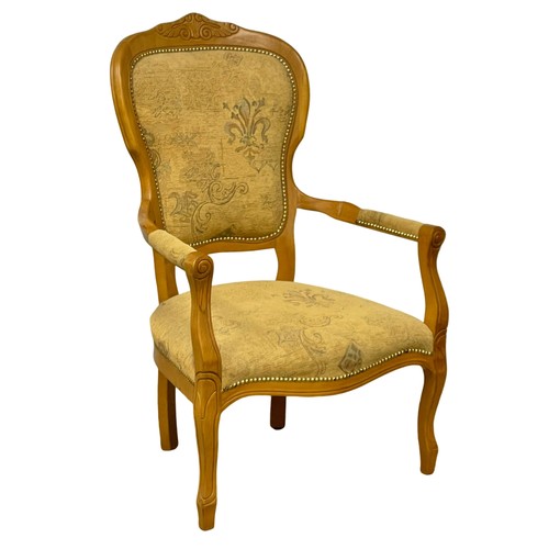 374A - A French style armchair. 67x62x105cm