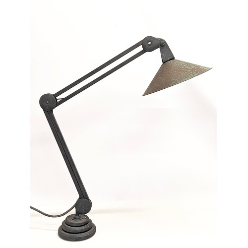 270Z - A large vintage industrial anglepoise lamp.