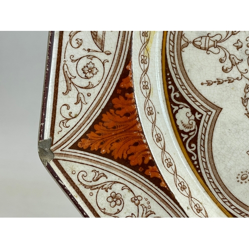 414 - A pair of late 19th century Mintons ‘Holland’ pattern plates.