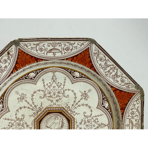 414 - A pair of late 19th century Mintons ‘Holland’ pattern plates.