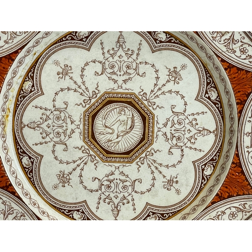 414 - A pair of late 19th century Mintons ‘Holland’ pattern plates.