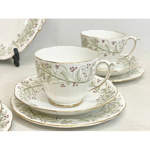 415 - An 18 piece Roslyn China ‘Whispering Grass’ pattern tea set.