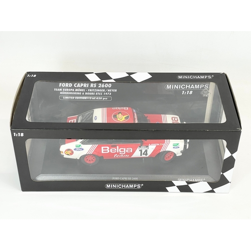 5 - A Minichamps Limited Edition Ford Capri RS 2600 in box. Team Europa Mobel. Fritzinger/Heyer-Nurburgr... 