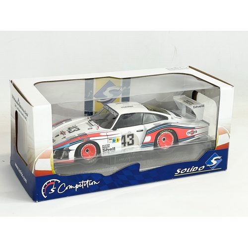 11 - A Solido Martini Porsche Moby Dick in box. 1:18. Box measures 31x15x14cm