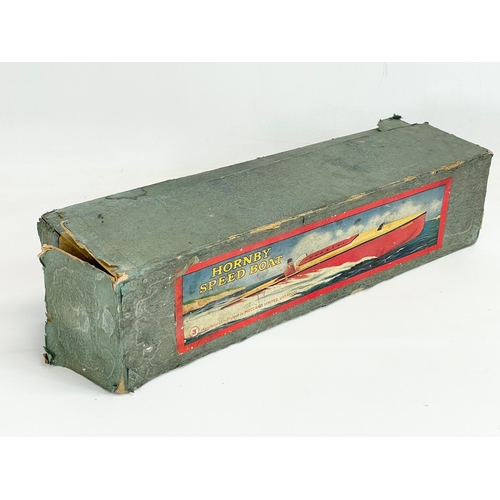 12 - A vintage Meccano LTD Hornby Speedboat in box. Box measures 45cm
