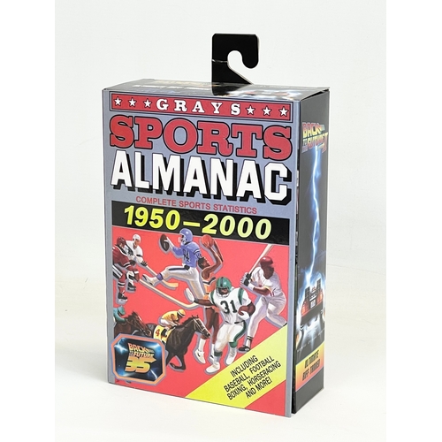 19 - A Neca Back to the Future Part II Ultimate Biff Tannen in box. Grays Sports Almanac Complete Sports ... 