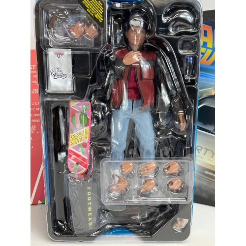 21 - A Hot Toys Back to the Future Part II Movie Masterpiece Series Marty McFly 1/6th Scale Collectables ... 