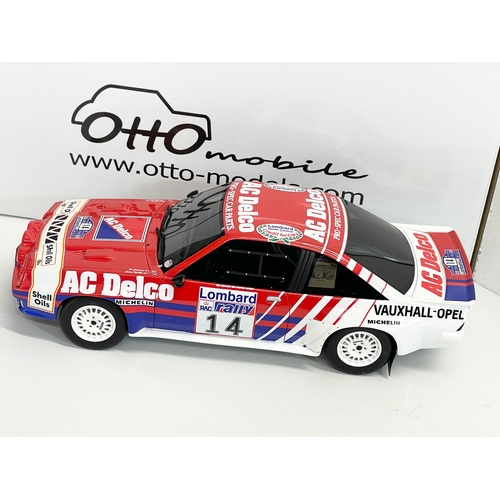 30 - An Otto Mobile Opel Manta 400 model car in box. Box measures 32x17x14cm