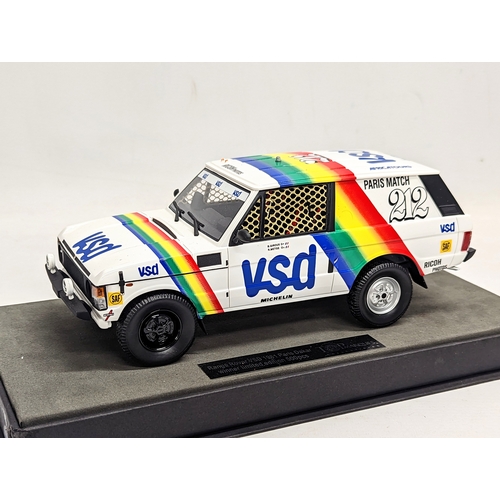 34 - A Top Marques Collectibles model of Range Rover VSD 1981 Paris Dakar winner limited edition 509pcs. ... 