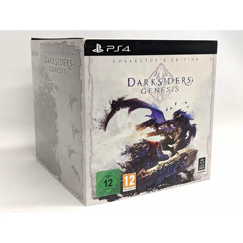 35 - A complete collector's edition of Darksiders Genesis in box. Includes Playstation 4 game, Strife fig... 