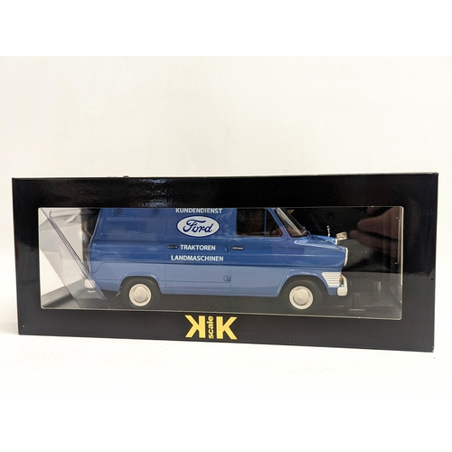 80 - A KK Scale model of Ford Transit Van 1965-1970. Box measures 36cm.