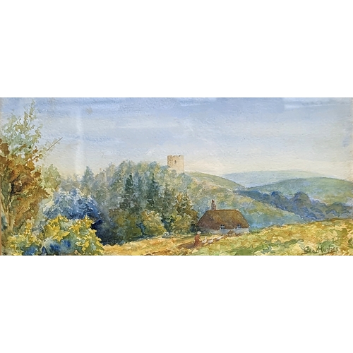 191 - A framed watercolor painting of 