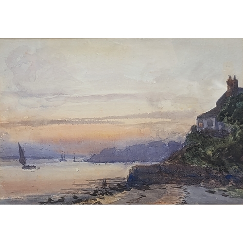 192 - A framed watercolor painting of 